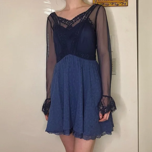 chinese dress ladies Free People Tabby Lace Mini Dress